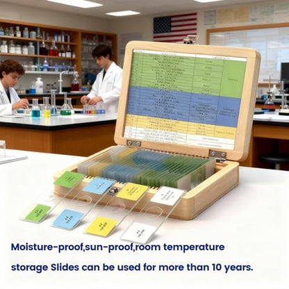 30 Lab-Grade Prepared Microscope Slides
