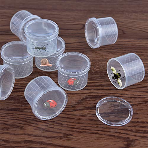 Coopay 40 Pieces Bug Viewer Critter Insect Cage Magnifying Insect Box Bug Magnifier Container Catcher Cage, Kids Science Nature Exploration Toys