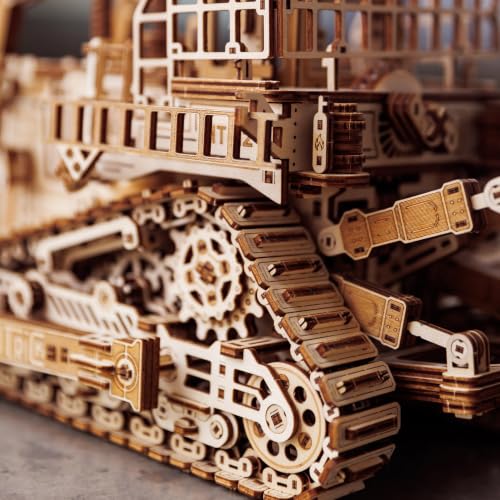 Wood Trick Terrain Titan Bulldozer 3D Wooden Puzzles for Adults to Build