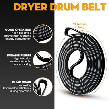 Dryer Repair Kit Replaces For Amana NED4600YQ1 NED4655EW1 4GNED4600YQ1 - size: Full Sets