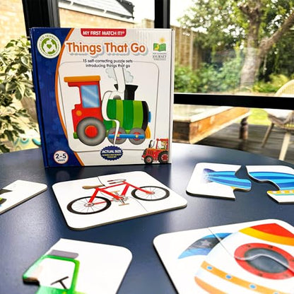 The Learning Journey: My First Match It - Things That Go - 15 Self-Correcting Vehicle Matching Puzzles - size: 15 pieces, style: Things That Go