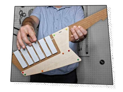 Makey Makey Keytar Invention Launchpad Starter Bundle - Activity kit for STEM Engineering and Coding - Build, Customize, and Play Your Own Educational Instrument