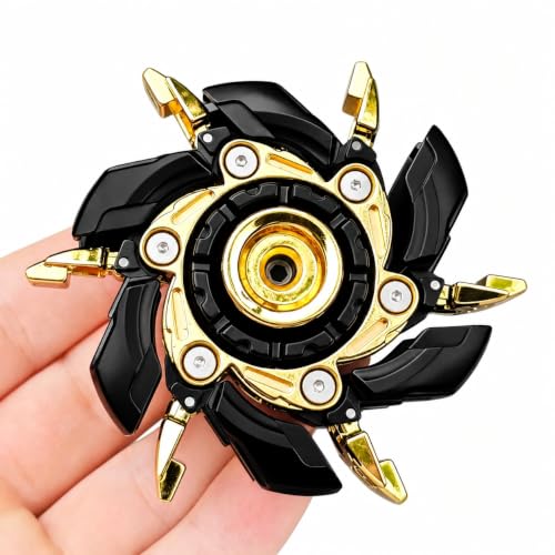 T-Conceal EDC Fidget Slider Spinning Stress Relief Adults Magnet Metal Toys - color: Black Gold