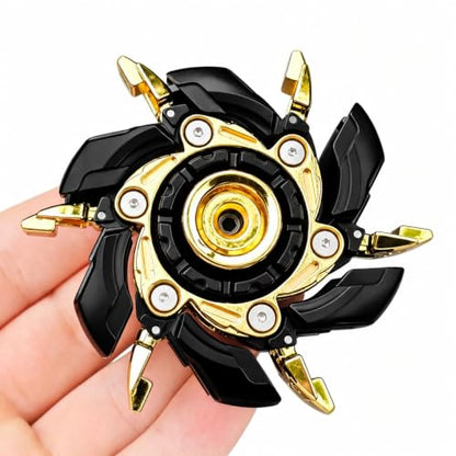 T-Conceal EDC Fidget Slider Spinning Stress Relief Adults Magnet Metal Toys - color: Black Gold
