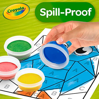 Crayola Spill Proof Paint Set (8ct), Washable Toddler Paint Kit, with Brushes, Pots, Activity Pages, Arts & Crafts Kit, Gift for Toddlers, Ages 3+ (Pack of 2) - size: 1 Count (Pack of 2), style: Spill Proof Paints