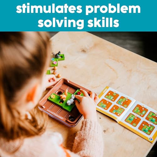 SmartGames Squirrels Go Nuts! – Sliding Travel Puzzle Game, Ages 6+