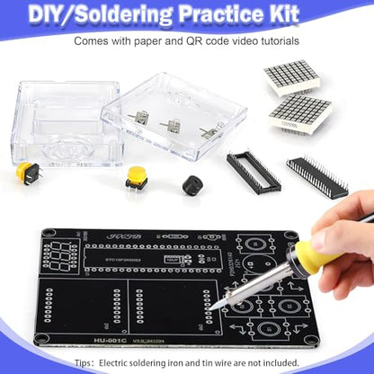 7-Game LED Soldering Kit DIY Arcade Console STEM Gift Ages 7-14