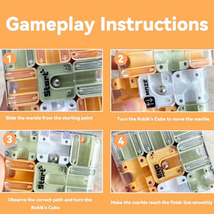Labyrinth 3D Puzzles Maze Cube Spatial Awareness Brain Training Educational Focus Game Gift for Adults Teens
