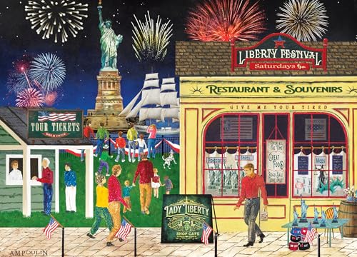 MasterPieces 500 Piece EZ Grip Jigsaw Puzzle for Adults, Family, Or Youth - Lady Liberty - 19.25"x26.75" - style: Lady Liberty