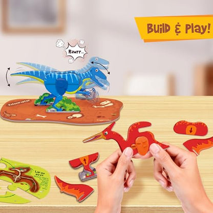 Imagimake Mapology Glow-in-the-Dark Dinosaur Egg 3D Puzzle for Kids Ages 5+