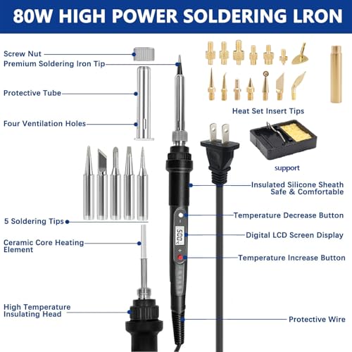 233Pcs 3D Printer Tool Kit with 3D Printer Accessories Bring Tool Box Includes Adjustable Temperature Soldering Welding Iron Kit for Disassembly Cleaning and Precision Machining 3D Printer Tools - size: 2XL