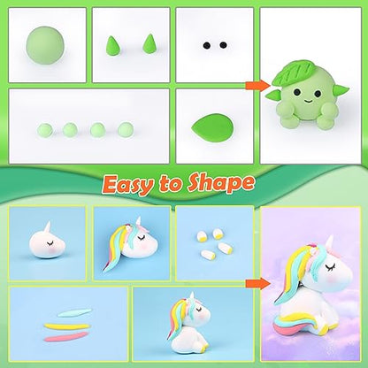 ESSENSON Air Dry Clay 120 Colors, Modeling Clay for Kids - color: 120 Colors