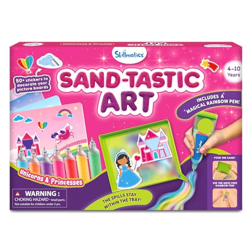 Skillmatics Sand Art – Unicorn & Princess, Preschool Craft & Activity Kit