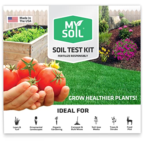 MySoil Soil Test Kit, Unlock Your Lawn & Garden Potential, Complete & Accurate Nutrient and pH Analysis with Recommendations Tailored to Your Soil and Plant Needs - size: 1 Kit