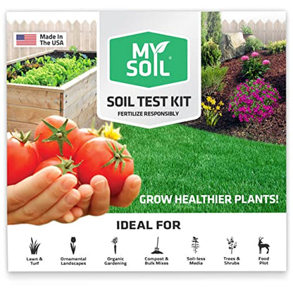 MySoil Soil Test Kit, Unlock Your Lawn & Garden Potential, Complete & Accurate Nutrient and pH Analysis with Recommendations Tailored to Your Soil and Plant Needs - size: 1 Kit