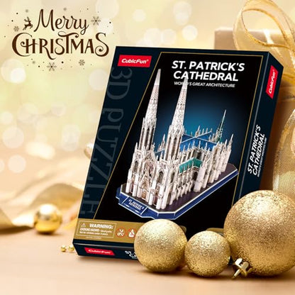 CubicFun 3D Puzzle for Kids St. Patrick's Cathedral New York, 117 Pieces - style: 1 USA | St. Patrick's Cathedral