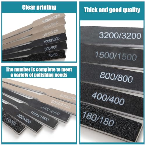 Honoson 20 Pcs Sanding Sticks Model, Low and High Grits, Innovative Style - style: Innovative Style