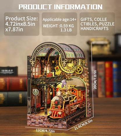 Spilay Book Nook Kit for Adults, Zero Platform DIY Miniature House Kit - color: Zero Platform