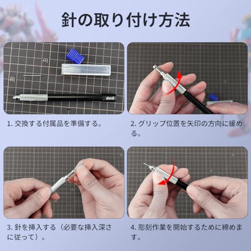 stedi Tungsten Steel Scriber, Model Hobby Making Tools, Resin Carved Scribe Line Cutting Tool for Gundam, Scale Military Model, 3D Resin Parts - style: Tungsten Steel Scriber