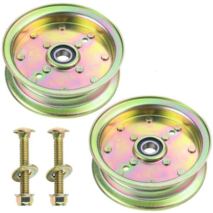 2 Pack 589766102 Husqvarna Idler Pulley for 46 in Z246 RZ4623 Decks - color: T4 2x539132728