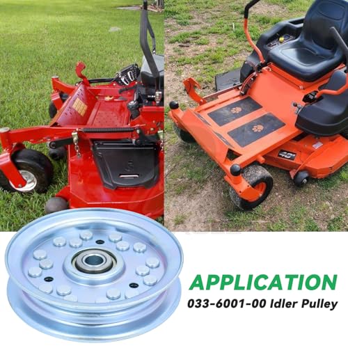 033-6001-00 4 3/4 Idler Pulley for Bad Boy Zt Elite 60 Tractors - size: 1x033-6001-00