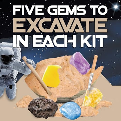 Cosmic Dig Kit by Big Discoveries - Explore the Planets of the Solar System with Gem & Fossil Excavation Kits for Kids | STEM Toy Science Dig Kits with Gemstones for Boys and Girls - style: Saturn