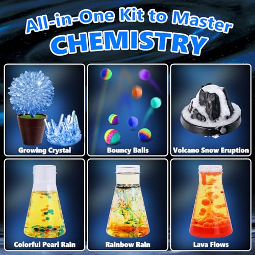 UNGLINGA 250+ Science Experiments Kits for Kids, Chemistry Set - style: science kit with 250 experiments