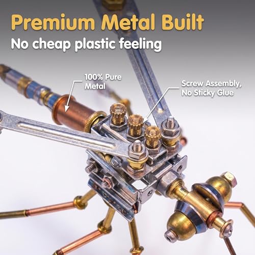 3D Metal Model Kits for Adult - Mechanical Mosquito-Building DIY Projects Insect Bug Hobby Kit Arts and Crafts Sets-Father's Day & Birthday Gift Ideas(Mechanical Mosquito Y) - style: Mechanical mosquito Y
