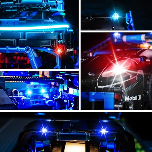 LED Lighting Compatible with Lego Porsche GT4 e-Performance Race Car 42176, Light Kit Compatible with Lego 42176, Giving Light to Model, NOT Included The Model Set(Classic Edition)