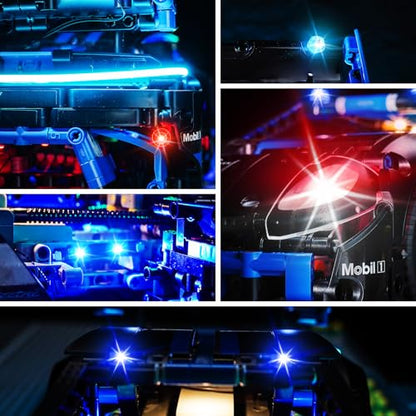 LED Lighting Compatible with Lego Porsche GT4 e-Performance Race Car 42176, Light Kit Compatible with Lego 42176, Giving Light to Model, NOT Included The Model Set(Classic Edition)