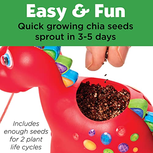 Creativity for Kids Dinosaur Self Watering Plant Pet, Kids DIY Kit, Dinosaur Crafts for Boys, Outdoor Summer Fun (Ages 6+) - style: Dinosaur