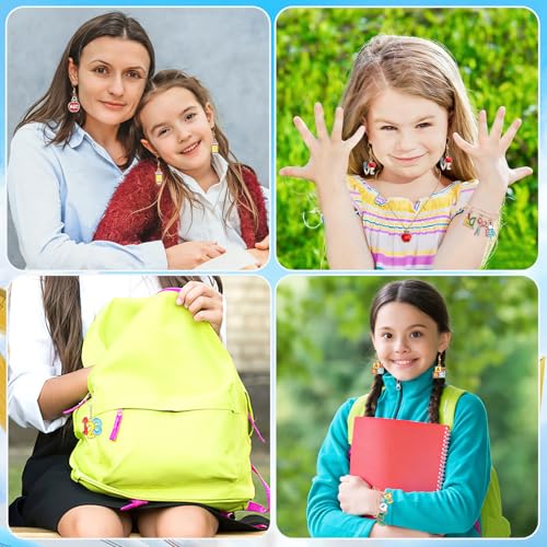 SANNIX 110 Pieces School Themed Charms Bulk, Teacher Jewelry DIY Craft - style: School Charms