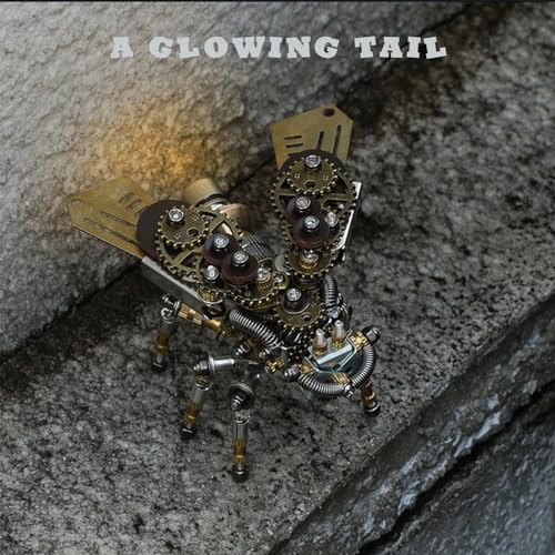 Adult 3D Metal Puzzle, Punk Insect Model Set, 3D Metal Puzzle Mechanical Insect Building Blocks, Fun DIY Assembly, high-end Men's Gifts. - color: Mechanical Firefly