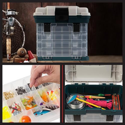 Stalwart Portable Tool Box Small Parts Organizer, Gray - size: 10 inches (L) x 7 inches (W) x 10.5 inches (H)