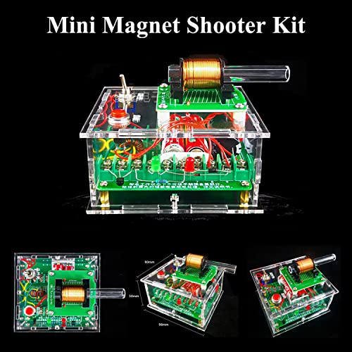Soldering Practice Kit Projects DIY Toys Electric Magnetic Transmitter Educational Electronics Kit Mini DIY Shooting Game Fun Soldering Project