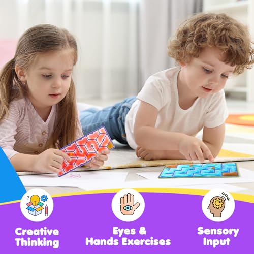 12-Pack Sensory Maze Fidget Toys for Kids & Adults: Quiet Squishy Calming Tools for Autism Children - Stress Fidgets for Travel & Office - Classroom Must Haves & Treasure Rewards Party Favors,Easter - style: 12pcs