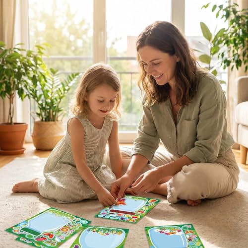 Bug Jar Make a Face Stickers 24 Sheets, Insect Crafts for Kids - color: Bugjar