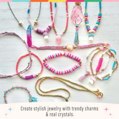 Bright Stripes Wish*Craft Mystical Jewelry Studio DIY Bracelet Kit, Ages 8+ - style: Mystical Jewelry Studio