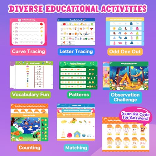 JoyCat Seek & Find Game Book, Educational Toys for Girls Ages 3-6 - style: 3. Seek & Find Girls