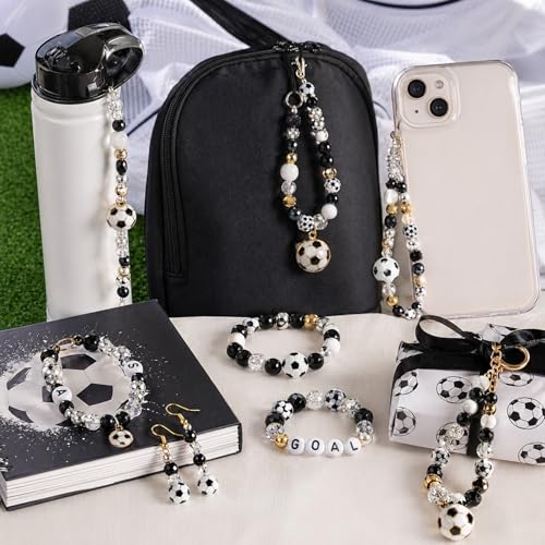 1900 PCS Black White Beads Jewelry Making Kit Pony Beads Jewelry Making Crafts(4mm, 6mm, 8mm) - color: Black White