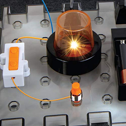Discovery #MINDBLOWN Action Circuitry Electronic Experiment STEM Set, Build-it-Yourself Engineering Toy Kit, Explore the Science of Lights, Sounds & Motion, 6 Experiments, Great Gift for Kids Ages 8 +