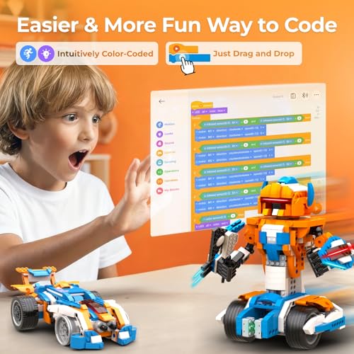 Apitor Robot Building Kit 12-in-1 Coding APP Remote STEM Toy 600 Blocks - style: Robot X