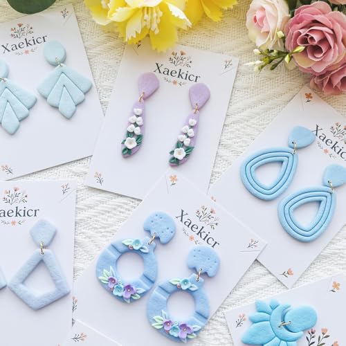Xaekicr Abstract Shapes Polymer Clay Cutters Set – Clay Cutters for Polymer Molds, Clay Earring and Versatile Tools - color: 2P color