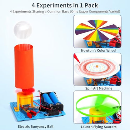 4 Set STEM Science Kits for Kids Age 8-12, Science Circuits Experiments