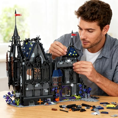 Dracula Haunted House - Blocks Set,3007 PCS Halloween Castle for Adults - style: Dracula Castle