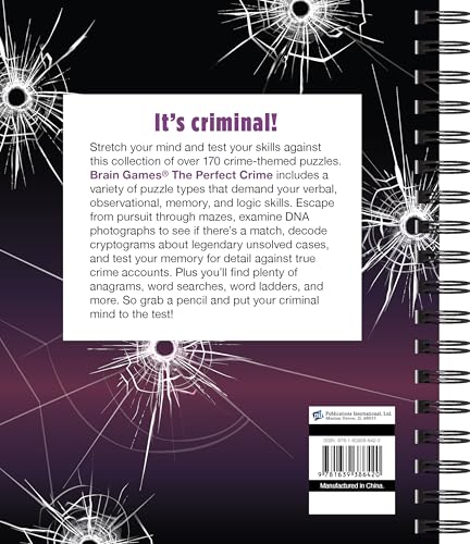 Brain Games - The Perfect Crime: Unlock Your Inner Criminal Mastermind With Over 170 Puzzles