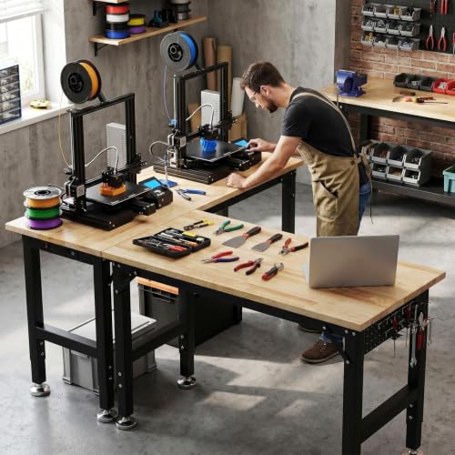 TLGREEN 60 x 22-Inch Adjustable Workbench, 2000 lb Capacity - size: 60"