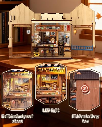 Japan Book Nook, DIY Miniature House Kit, Japanese Izakaya Booknook - color: Japanese Izakaya