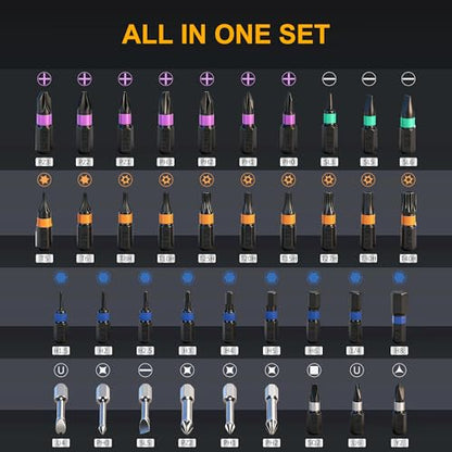 40 in 1 Magnetic Ratchet Screwdriver Set, Multi Bit Magnetic Ratcheting Screwdriver Set with Detachable Ratchet Handle, Repair Tool Kit for Computer Bicycle Furniture DIY - size: 40-Piece
