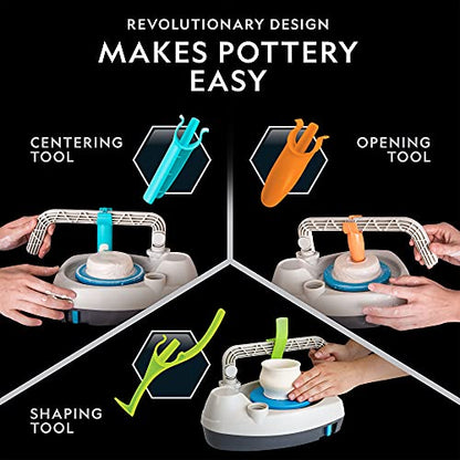 National Geographic Deluxe Pottery Wheel Complete Starter Kit for Kids - style: Deluxe Starter Bundle